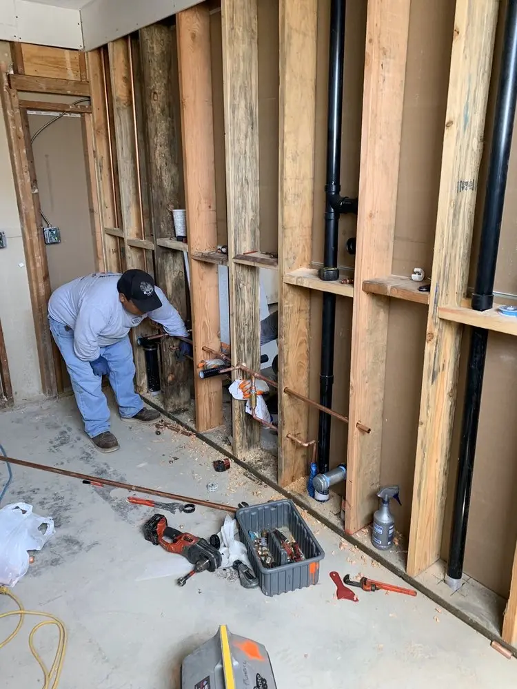 Commercial rough-in plumbing for Gas Line Repair in Rolesville